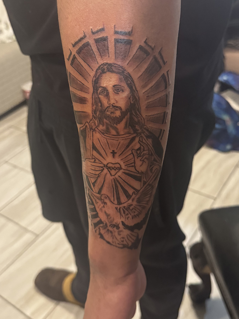 Realistic Tattoo Of Christ - Juan's Tattoos In Garland, Texas